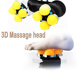 Electric foot massager and heating with fashion leather cover