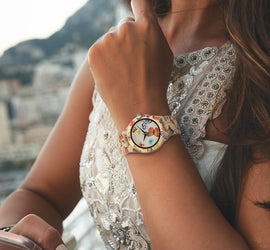 BOBO BIRD Butterflies Ladies Wooden Watch