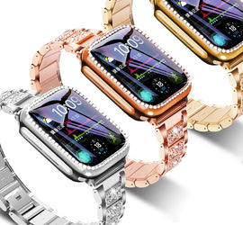 Bejewelled Apple Watch Metal Band