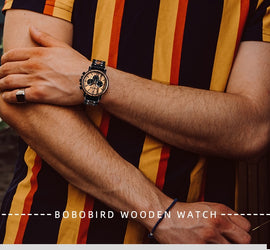 BOBO BIRD Chronograph Wooden Military Watch