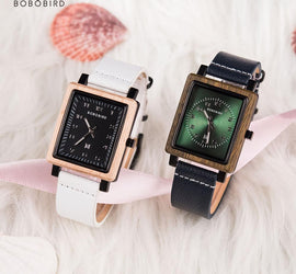 BOBO BIRD Montre Femme Wooden Quartz Watch