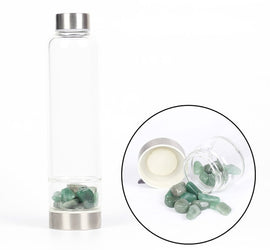 Creative Natural Quartz Crystal Glass Water Bottle