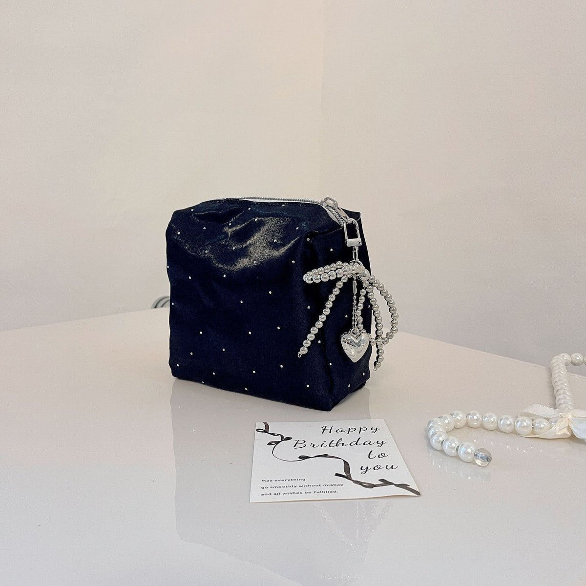 Satin Makeup Bag