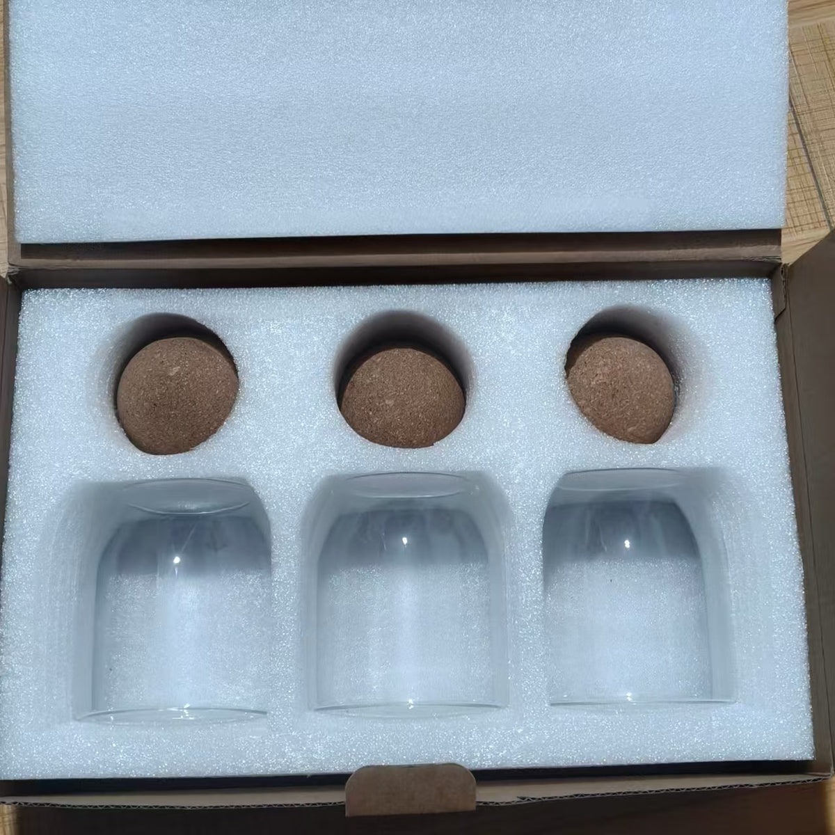 Airtight Glass Storage Jars with Cork Lids