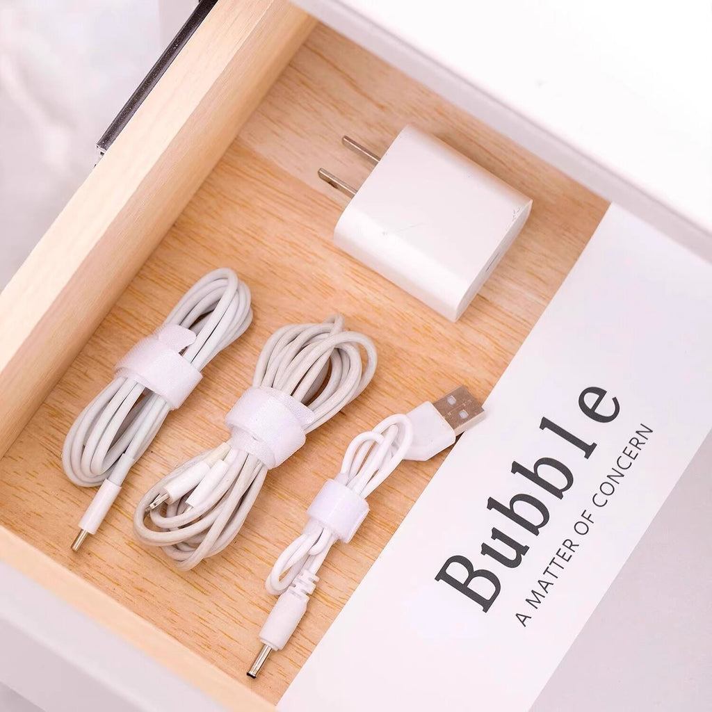Storage wire manager, winding hub, data cable, cable management, coiled wire harness, cable tie, self-adhesive velcro