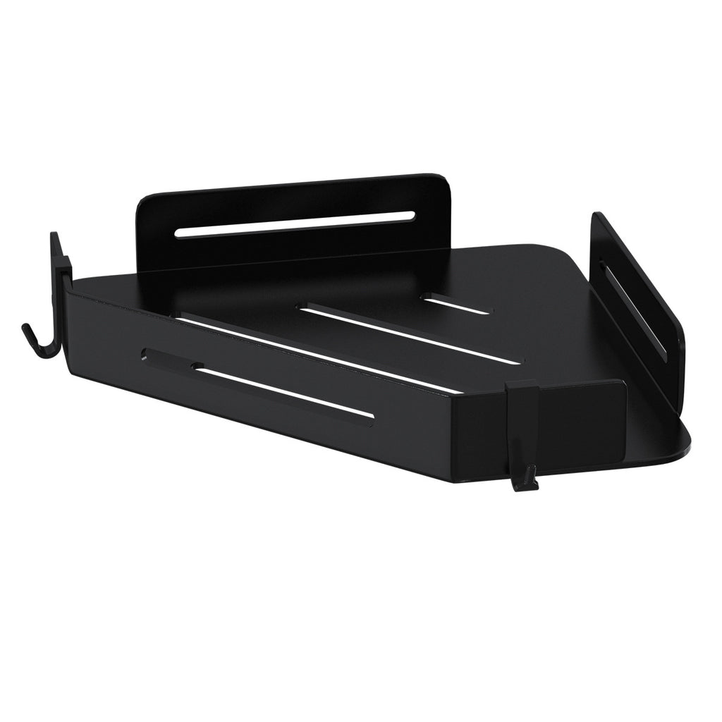 Bathroom Corner Shelf with Hooks
