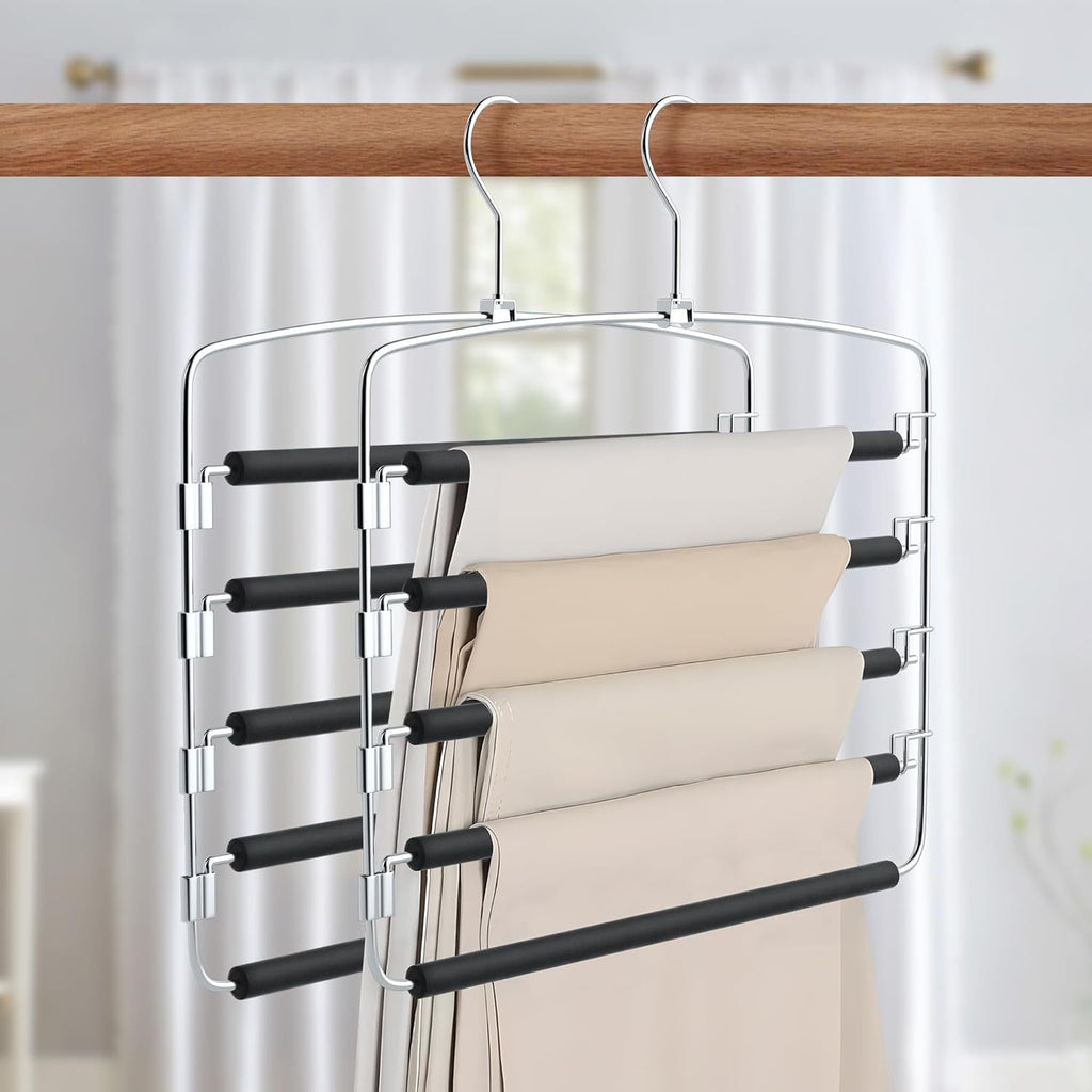Space-Saving Multi-Layer Pants Hanger