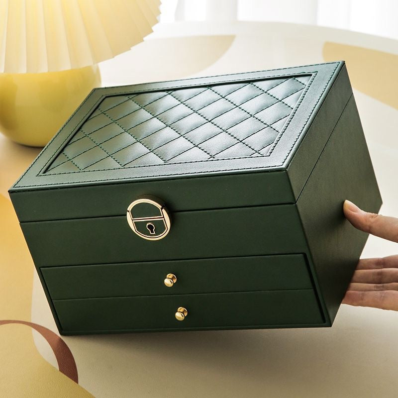 3-Layer Jewelry Box with Lock