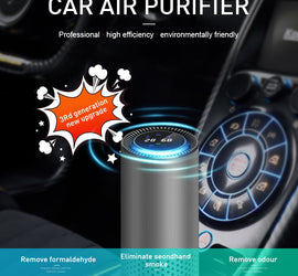 Air Purifier with HEPA Filter for Car, Home or Office