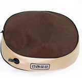 Electric foot massager and heating with fashion leather cover