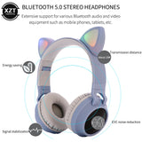 LED Cat Ear Noise Cancelling Headphones