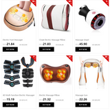 Electric foot massager and heating with fashion leather cover