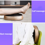 Electric foot massager and heating with fashion leather cover