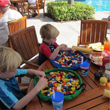 Portable Kids Toy Storage Bag and Play Mat Toys Organizer Bin Practical Storage Bags for Baby