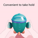 Spill-proof Petal Baby Food Storage Leak-proof Double Handle Silicone Snack Box Infants Feeding Rocket Container Cup