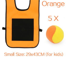 Kids Outdoor Sport Game Props Vest Sticky Jersey Vest Game Vest Waistcoat With Sticky Ball Throwing Toys For Children Sports Toy