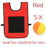 Kids Outdoor Sport Game Props Vest Sticky Jersey Vest Game Vest Waistcoat With Sticky Ball Throwing Toys For Children Sports Toy