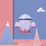 Spill-proof Petal Baby Food Storage Leak-proof Double Handle Silicone Snack Box Infants Feeding Rocket Container Cup