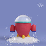 Spill-proof Petal Baby Food Storage Leak-proof Double Handle Silicone Snack Box Infants Feeding Rocket Container Cup