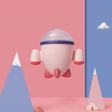 Spill-proof Petal Baby Food Storage Leak-proof Double Handle Silicone Snack Box Infants Feeding Rocket Container Cup