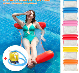 Swimming Pool Inflatable Hammock (w/ free pump)