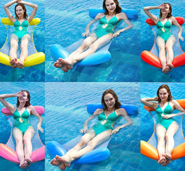 Swimming Pool Inflatable Hammock (w/ free pump)