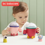 Spill-proof Petal Baby Food Storage Leak-proof Double Handle Silicone Snack Box Infants Feeding Rocket Container Cup