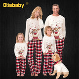 Happy Deer Family Matching Christmas Pajama Set