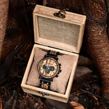 BOBO BIRD Chronograph Wooden Military Watch