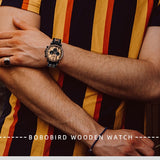 BOBO BIRD Chronograph Wooden Military Watch