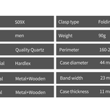 BOBO BIRD Chronograph Wooden Military Watch