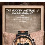 BOBO BIRD Chronograph Wooden Military Watch