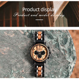 BOBO BIRD Chronograph Wooden Military Watch
