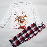 Happy Deer Family Matching Christmas Pajama Set