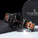 BOBO BIRD Relogio Stallion Chronograph Wooden Watch