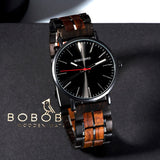 BOBO BIRD Relogio Stallion Chronograph Wooden Watch