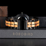 BOBO BIRD Relogio Stallion Chronograph Wooden Watch