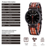 BOBO BIRD Relogio Stallion Chronograph Wooden Watch