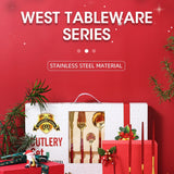 24 PC Nordic Gold Dinnerware Set