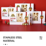 24 PC Nordic Gold Dinnerware Set