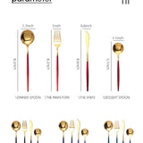 24 PC Nordic Gold Dinnerware Set