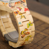 BOBO BIRD Butterflies Ladies Wooden Watch