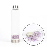 Creative Natural Quartz Crystal Glass Water Bottle