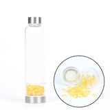 Creative Natural Quartz Crystal Glass Water Bottle