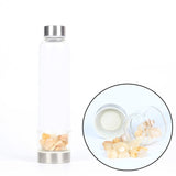 Creative Natural Quartz Crystal Glass Water Bottle