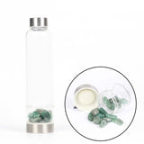 Creative Natural Quartz Crystal Glass Water Bottle