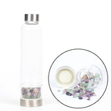 Creative Natural Quartz Crystal Glass Water Bottle