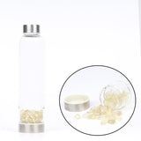 Creative Natural Quartz Crystal Glass Water Bottle