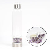 Creative Natural Quartz Crystal Glass Water Bottle