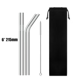 Eco-friendly Reusable, Stainless Steel Drinking Straws